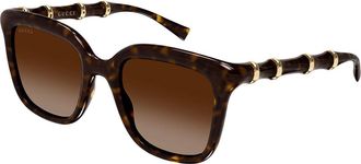 Gucci GG2058S 002 Womens Sunglasses Tortoiseshell Size 52 - Free RX Lenses - Free RX Lenses