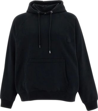 Wooyoungmi Wooyoungmi - Back Print Hoodie - Heren - Sweatshirts & Hoodies - Zwart - Maat: L Katoen