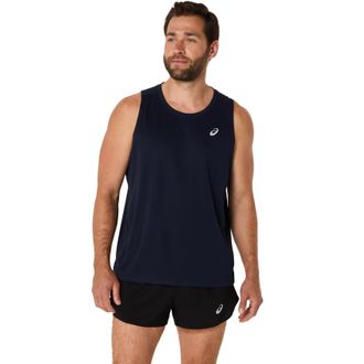 Asics Lauftop ASICS ASICS CORE SINGLET, Herren, Gr. XXL, schwarz (midnight), Obermaterial: 100% Polyester, Tops Lauftop