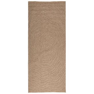 vidaXL Alfombras De &Aacute;rea Moir&eacute; Agira Natural 150 X 80 Cm Poli&eacute;ster Vidaxl