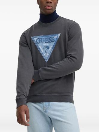 Guess Co triangle logo sweatshirt - Grey