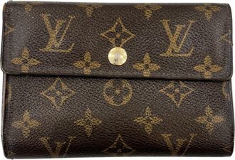 Louis Vuitton Brown Monogram Wallet (Tri-Fold) (Pre-Owned)