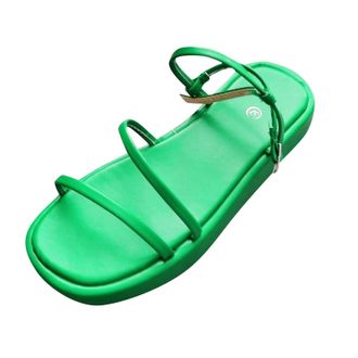 Generic Womens Platform Sandals, Fashionable, Mothers Day, Open Toe, Comfortable Buckle, Thicker, Flat, Comfortable, Non-Slip Shoes, Hiking Outdoor Shoes, Gre