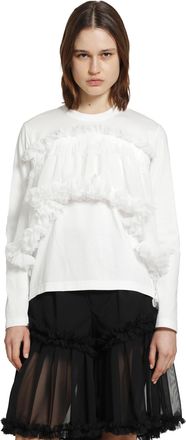Comme Des Gar&ccedil;ons Tulle Long Sleeve T-Shirt
