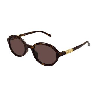 Gucci Sunglasses, female, Brown, Size: 52 MM Sunglasses