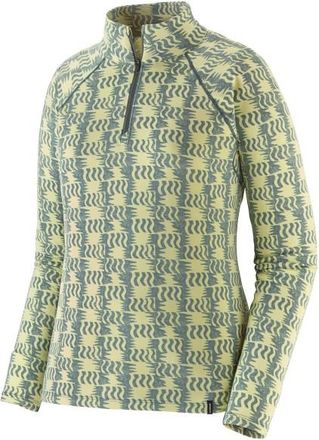 Patagonia Capilene Midweight Zip-Neck Kunstfaserunterw&auml;sche f&uuml;r Damen | oliv