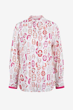 Herzen&rsquo;s Angelegenheit Lang&auml;rmelige Bluse aus Seide Ballet Multi