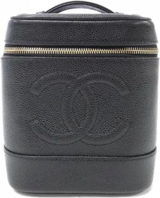 Chanel Pre-owned Handbags, female, Black, Size: ONE SIZE Pre-owned Leather chanel-bags