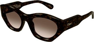 Chloé CH0220S 002 Womens Sunglasses Tortoiseshell Size 53