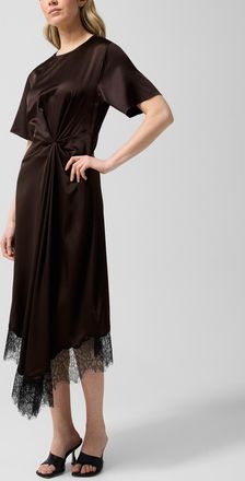 Staud Womens Sonoma ruched waist silk dress