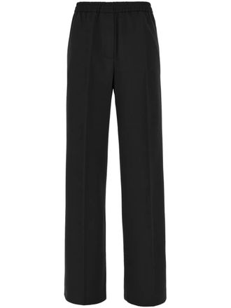 Max Mara elasticated-waistband trousers - Black