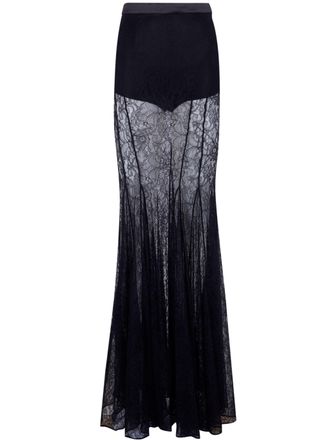 Elisabetta Franchi Long Flamenco Skirt