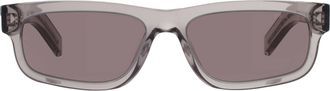 Prada Grey Rectangular Mens Sunglasses PR B11S 10J03D 57