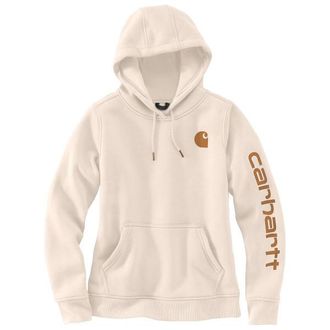 Carhartt Work in Progress Clarksburg Logo Sleeve Sweatshirt Hoodie f&uuml;r Damen | beige