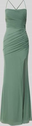 Luxuar Luxuar Regular Fit Abendkleid mit Gehschlitz in Hellgruen, Gr&ouml;&szlig;e 32