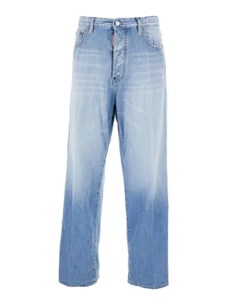 Dsquared2 Blue Loose Fit Denim Jeans