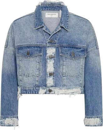One Teaspoon Studded spijkerjasje - Dames - Spijkerjassen - Blauw - L - Katoen - Jassen