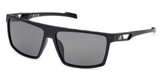 Adidas Sport SP0083 Polarized 02A Mens Sunglasses Black Size 59