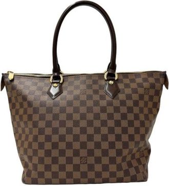 Louis Vuitton Pre-owned Vintage Damier Canvas Tote Bag - Dames - Vintage Shopper - Bruin - ONE Size - Vintage