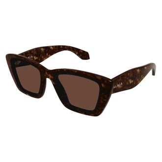 Alaia Sunglasses, unisex, Brown, Size: 57 MM Rectangular Sunglasses