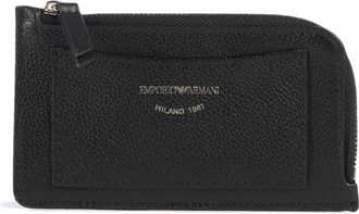 Emporio Armani Portacarte in pelle - Dames - Portefeuilles - Zwart - ONE Size - Leer - Accessoires