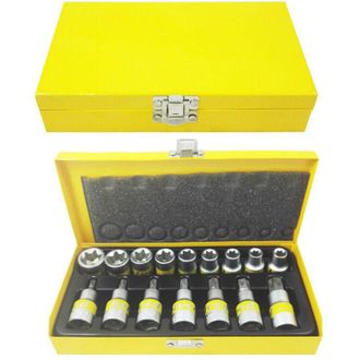 Trade Shop Trade Shop - Kit Chiavi A Bussola Torx Maschio E Femmina Helved Da 16pz Cromovanadio Hld10118