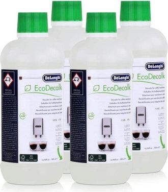 DeLonghi Juego De 4 Botellas (3x500ml) Ecodecalk Para Cafetera 5513296041