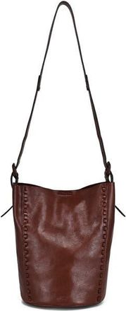 OLD TREND Juniper Genuine Leather Woven Barrel Crossbody Bag in Brown at Nordstrom
