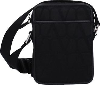 Valentino Garavani Fabric Crossbody Bag - Heren - Schoudertassen - Zwart - ONE Size - Tassen