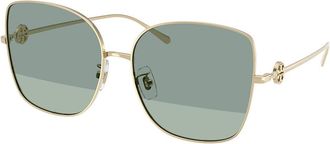 Tory Burch TY6106D Asian Fit 33462A Womens Sunglasses Gold Size 60