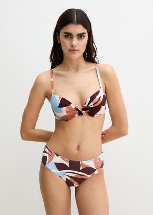Marc O'Polo Bikini-Hose MARC OPOLO Breezy Leaf AOP, Damen, Gr. XL (46), N-Gr, breezy leaf print, Obermaterial: 84% Polyamid, 16% Elasthan, Badehosen Bikini-Hose