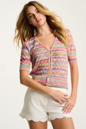 Lisa Todd Sun-sational Button Up in Bright Pop at Nordstrom, Size X-Large