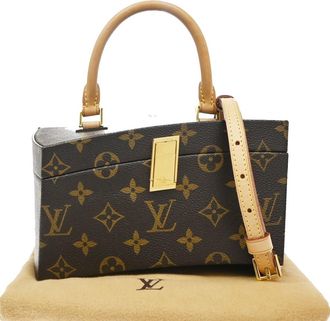 Louis Vuitton Frank Gehry Twisted Box Monogram Canvas Brown Canvas Handbag (Pre-Owned)