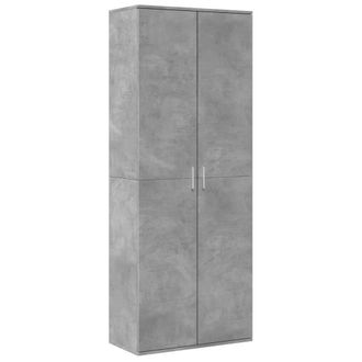 Berkfield Home Highboard Concrete Grey 70x35x180 cm Engineered Wood | Size: 70 x 35 x 180 cm