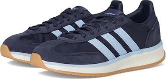 adidas Run 70s 2.0 Womens Running Shoes Shadow Navy/Blue/Off White : 8 C - Medium, Suede/Textile