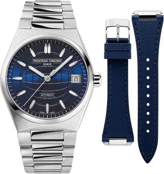 Frederique Constant Fc-303N2Nh 6B - Horloge Highlife Fc-303N2Nh 6B - Dames - Horloges - Blauw - ONE Size - Accessoires