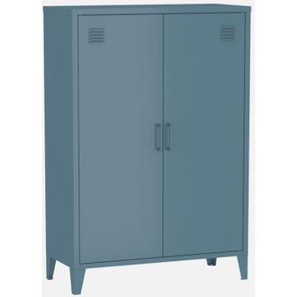 Sweeek C&oacute;moda/armario Industrial De Metal Con 2 Puertas