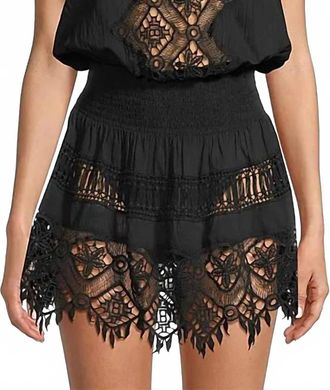 Ramy Brook Maddison Lace-Trimmed Cover-Up Dress In Black