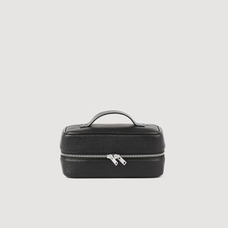 Sandro Toilet bag in grained fabric