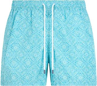Fedeli Madeira Zwemshorts - Heren - Strandmode - Blauw - S - Polyester - Badmode
