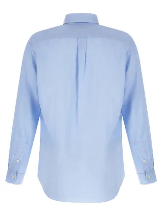 Polo Ralph Lauren Linen Button-Down Shirt - Blue
