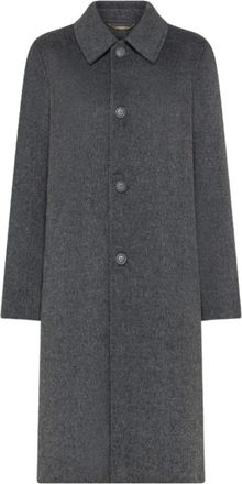 Seventy Single-Breasted Jas - Dames - Mantel - Grijs - M - Wol - Jassen