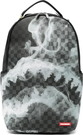 Sprayground check-pattern backpack - men - PVC/Polyester - One Size - Grey