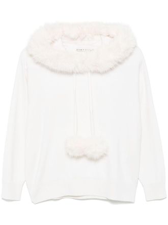 Alice & Olivia Oscar hoodie - White
