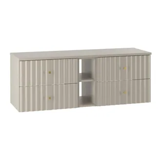 Petits Meubles Mueble bajo lavabo 140cm paneles laminados y de mdf cachemira