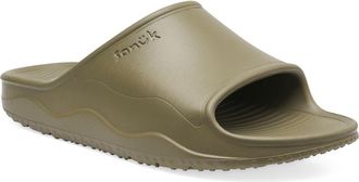 Sanuk Beer Foamie Slide in Olive at Nordstrom, Size 12