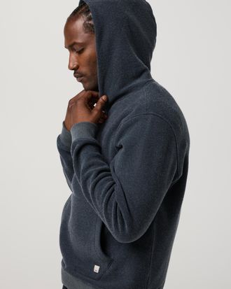 Vuori Clothing Beach Fleece Pullover Hoodie | Ink Heather | Medium