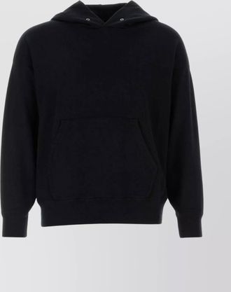 Visvim wool sweatshirt with front pocket and hood