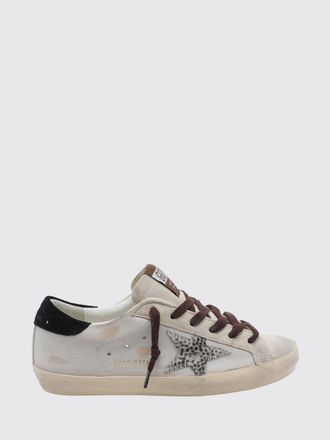 Golden Goose Super-Star Distressed Leather and Pony Hair Sneakers