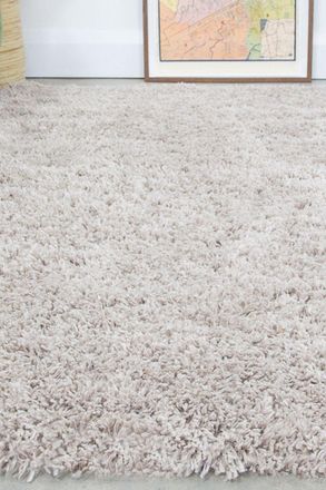 Kukoon Beige Soft Fluffy Shaggy Living Room Cosy Fireside Area Rugs | Size: 240 cm x 330 cm